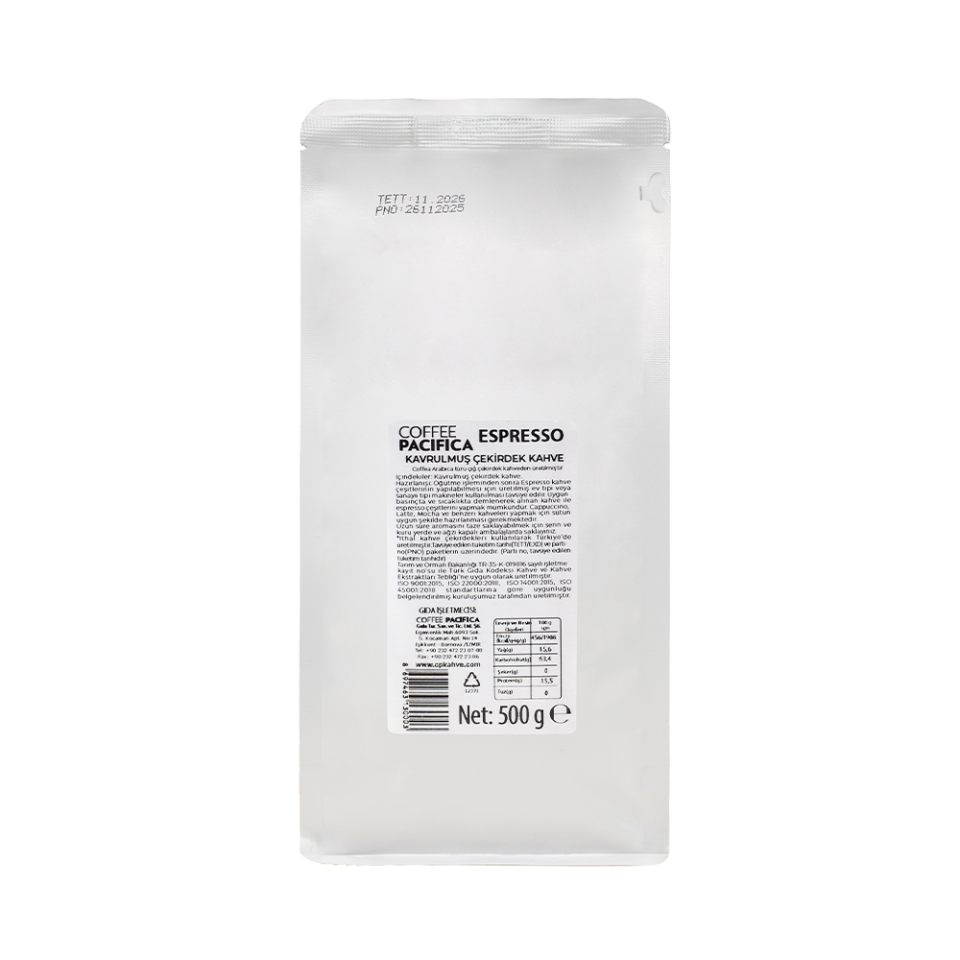 Coffee Pacifica Espresso Çekirdek Kahve (500 gr)