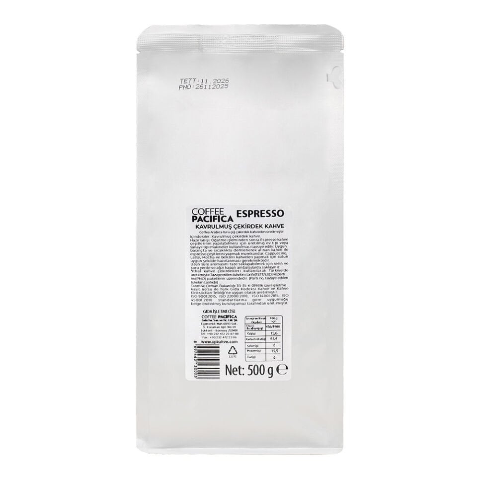 Coffee Pacifica Espresso Çekirdek Kahve (500 gr)