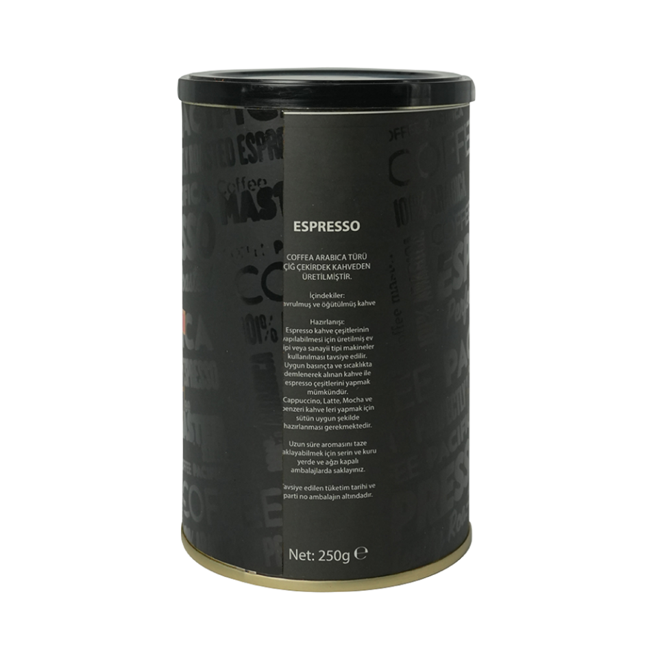 Coffee Pacifica Espresso Decaf Öğütülmüş Kahve (250 gr Teneke Kutu)