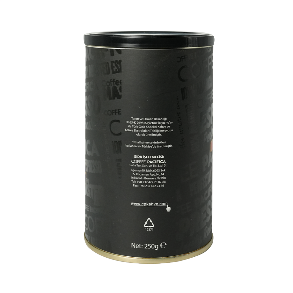 Coffee Pacifica Espresso Decaf Öğütülmüş Kahve (250 gr Teneke Kutu)