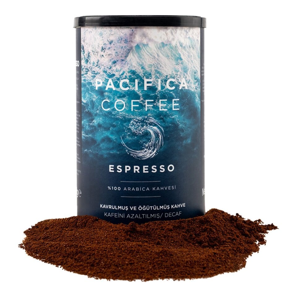 Coffee Pacifica Espresso Decaf Öğütülmüş Kahve (250 gr Teneke Kutu)
