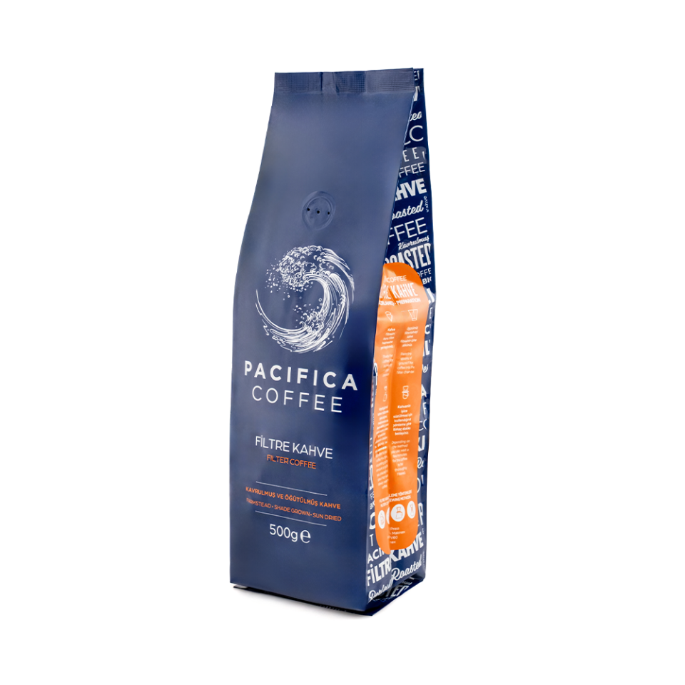 Pacifica Coffee Öğütülmüş Filtre Kahve (500 gr Poşet)