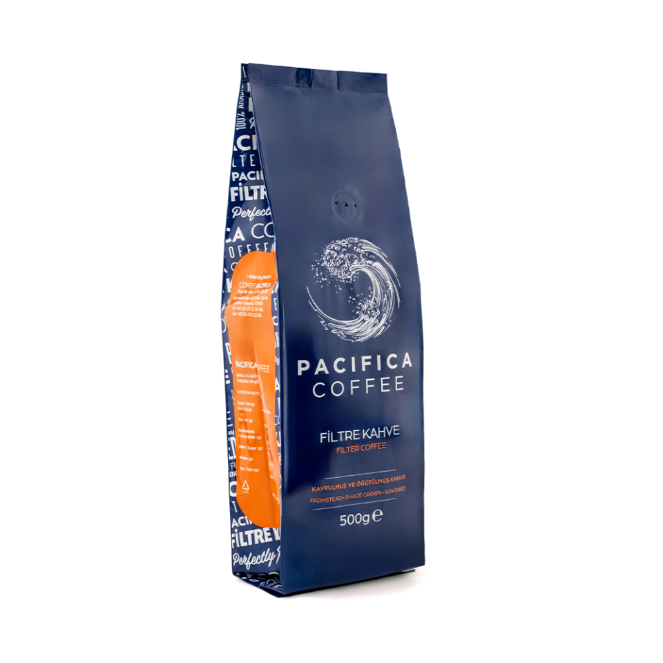 Pacifica Coffee Öğütülmüş Filtre Kahve (500 gr Poşet)
