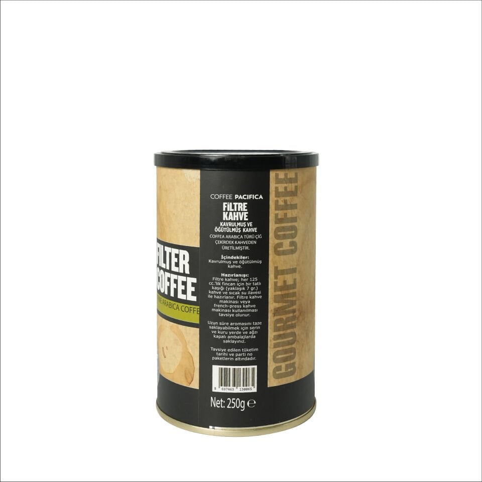Coffee Pacifica Filtre Kahve Öğütülmüş (500 gr Teneke)