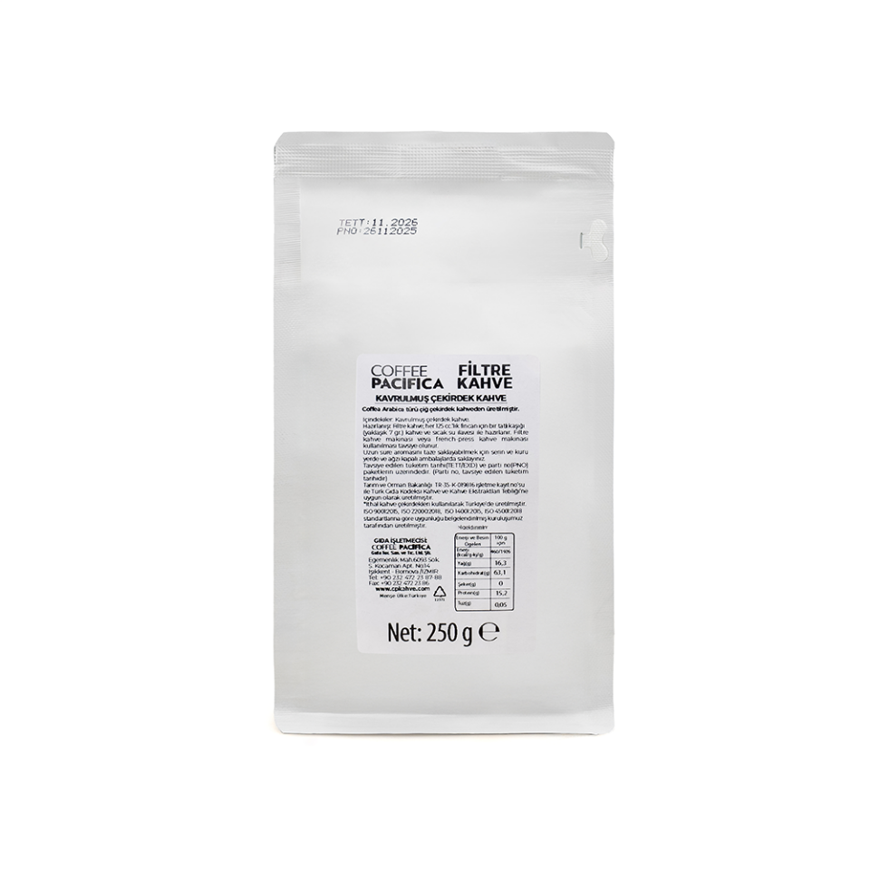 Coffee Pacifica Filtre Kahve Çekirdeği (250 gr Poşet)