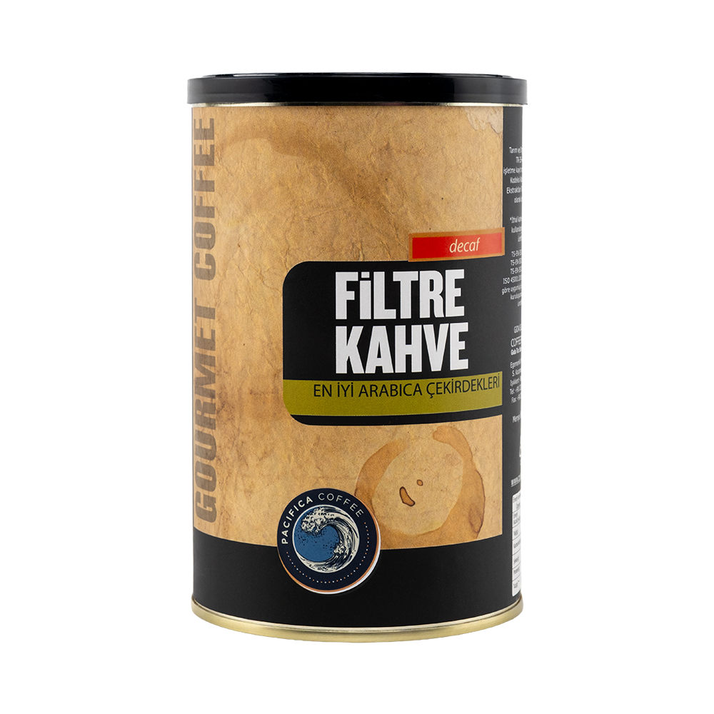 Pacifica Coffee Decaf Öğütülmüş Filtre Kahve (250 gr Teneke)