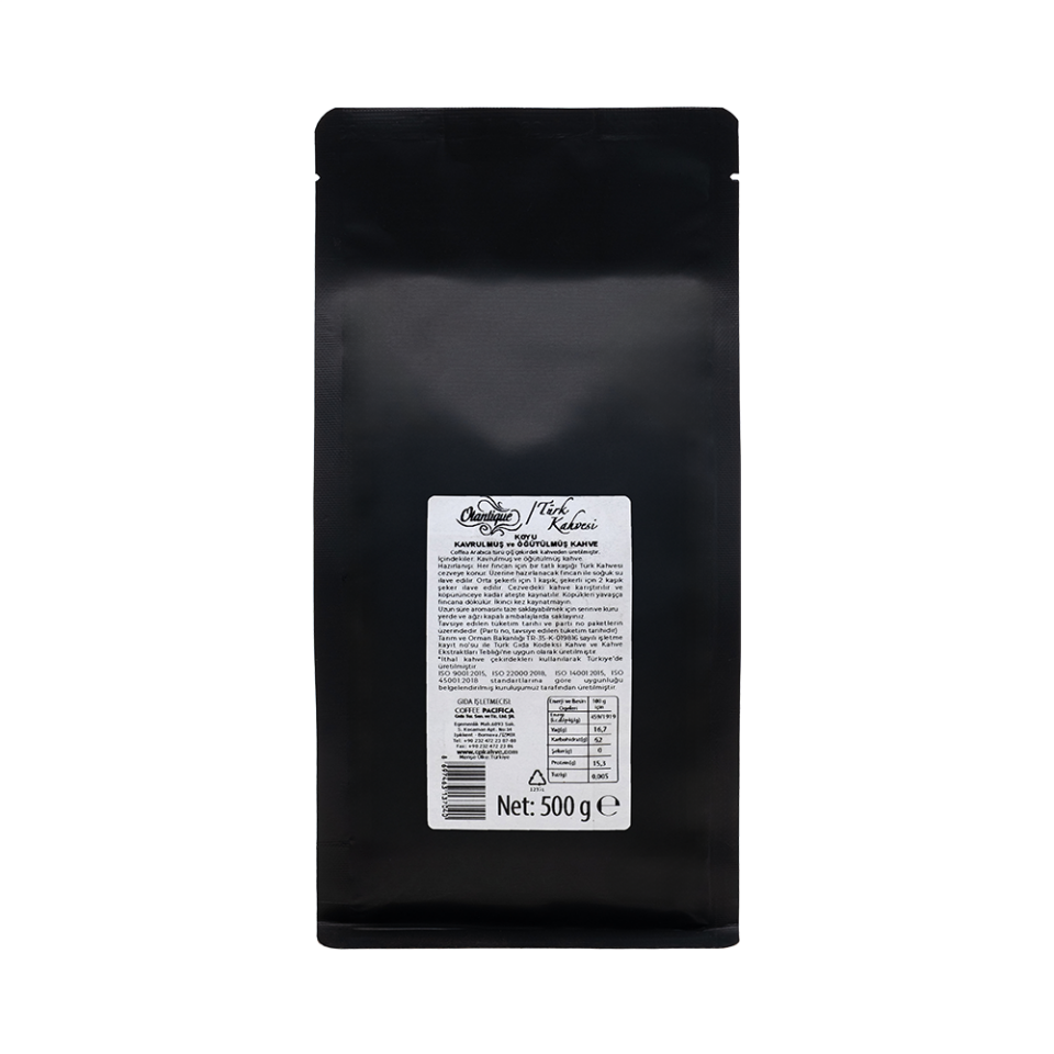 Pacifica Coffee Haleli Kavrulmuş Türk Kahvesi (500 gr Poşet)