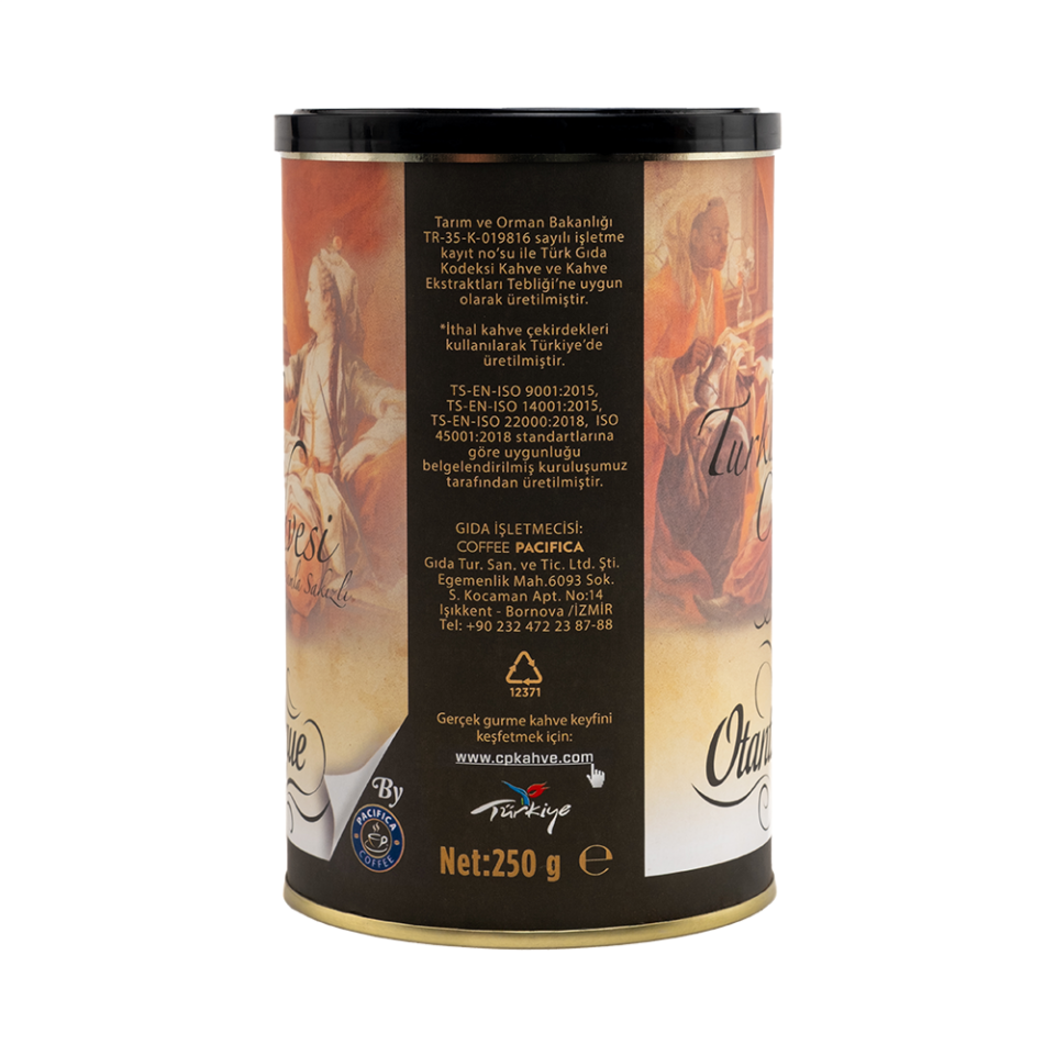 Pacifica Coffee Damla Sakızlı Türk Kahvesi (250 gr Teneke)