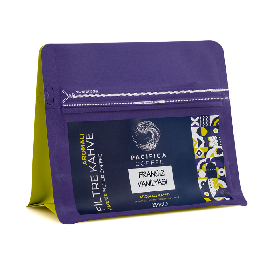 Pacifica Coffee French Vanilla Aromalı Filtre Kahve (250 gr Poşet)