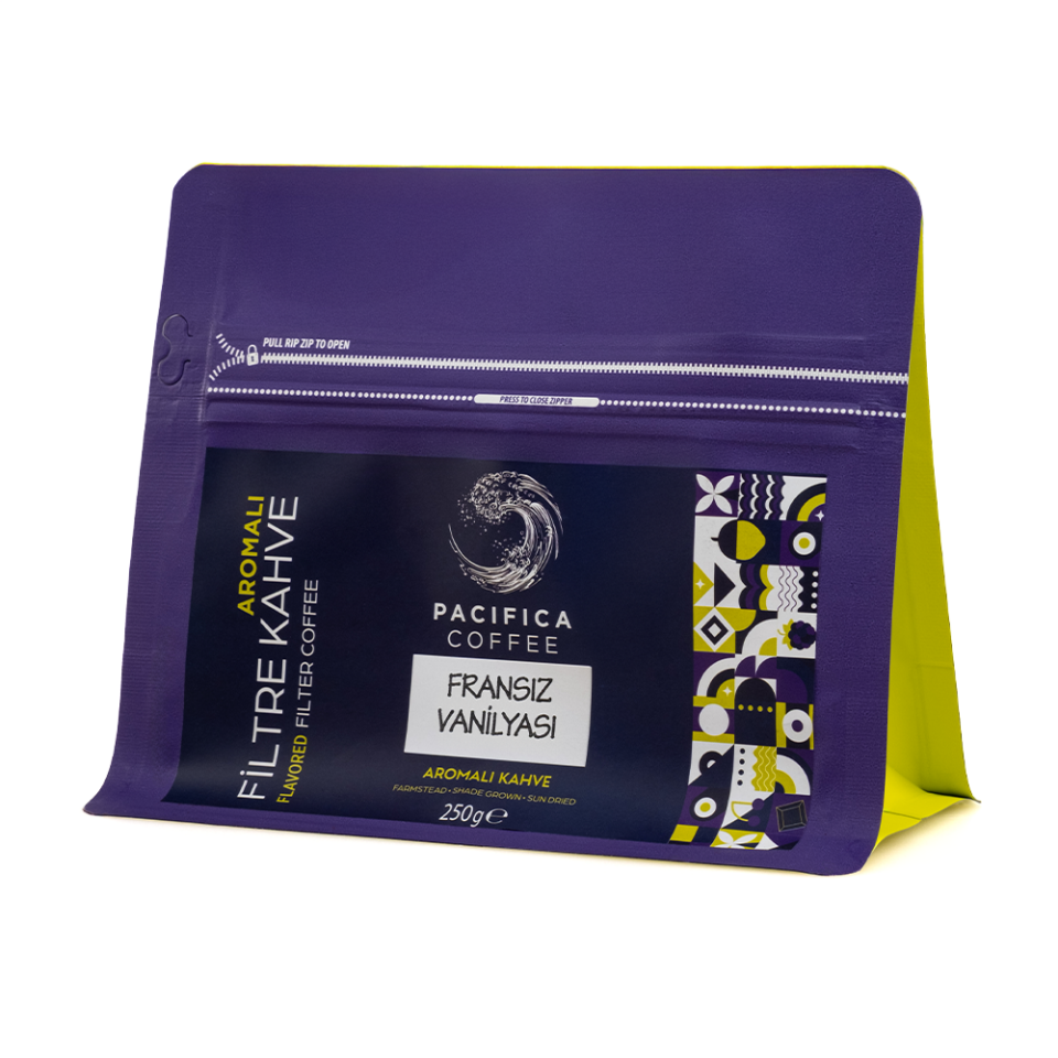 Pacifica Coffee French Vanilla Aromalı Filtre Kahve (250 gr Poşet)