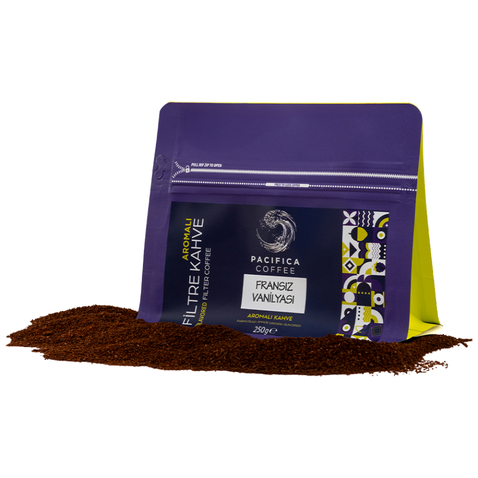 Pacifica Coffee French Vanilla Aromalı Filtre Kahve (250 gr Poşet)