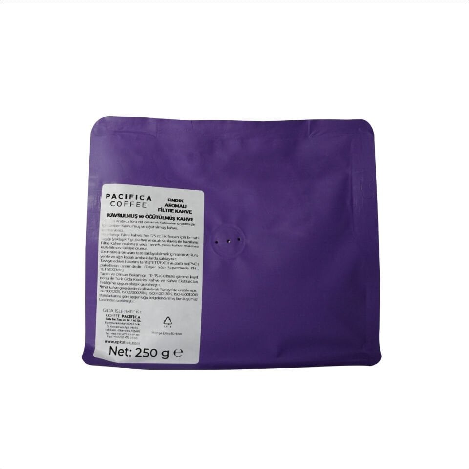 Pacifica Coffee Hazelnut Aromalı Filtre Kahve (250 gr Poşet)