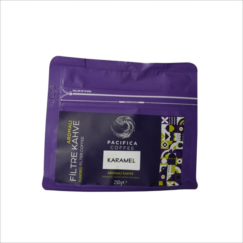 Pacifica Coffee Caramel Aromalı Filtre Kahve (250 gr Poşet)
