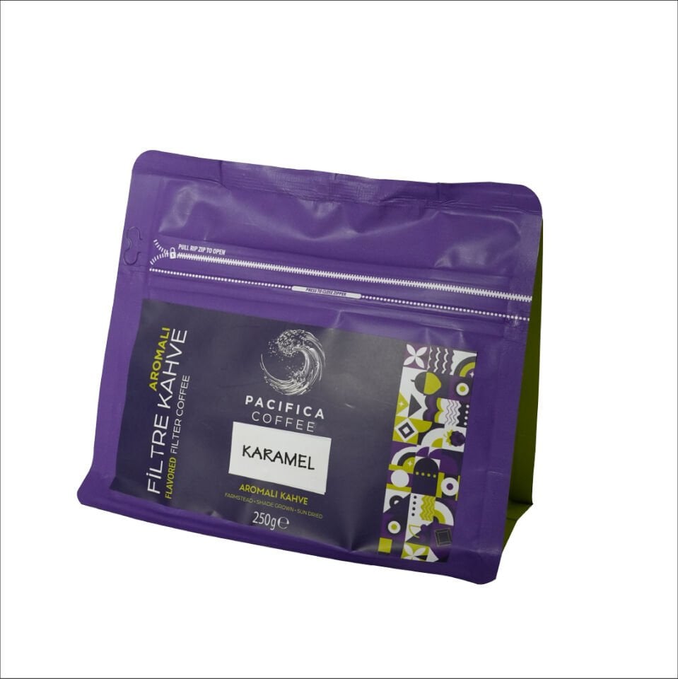 Pacifica Coffee Caramel Aromalı Filtre Kahve (250 gr Poşet)