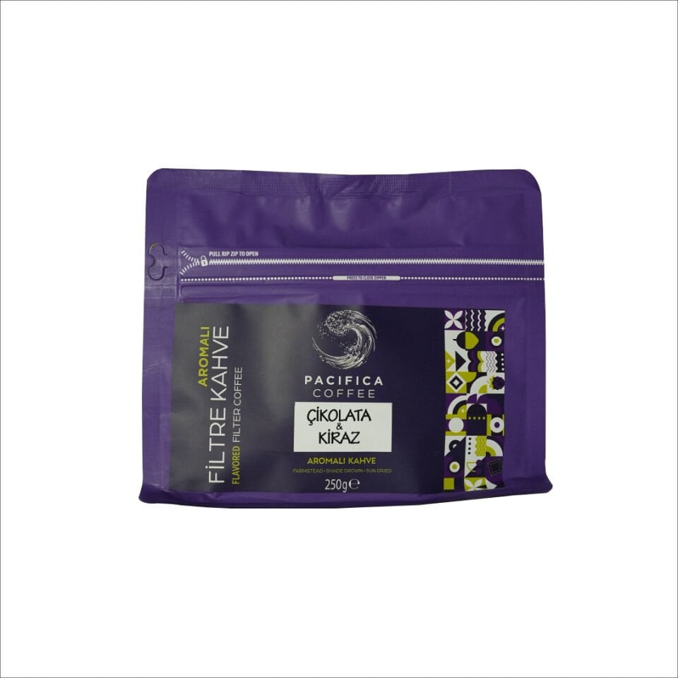 Pacifica Coffee Choco Cherry Aromalı Kahve (250 gr Poşet)