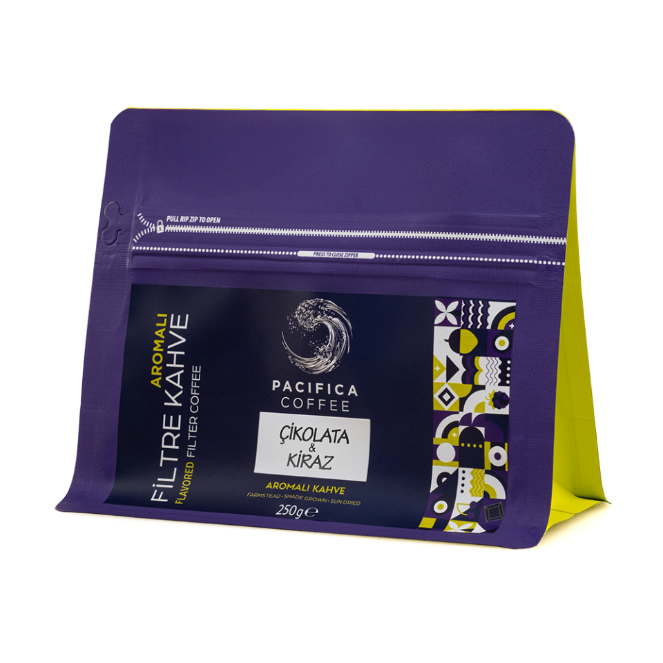 Pacifica Coffee Choco Cherry Aromalı Kahve (250 gr Poşet)