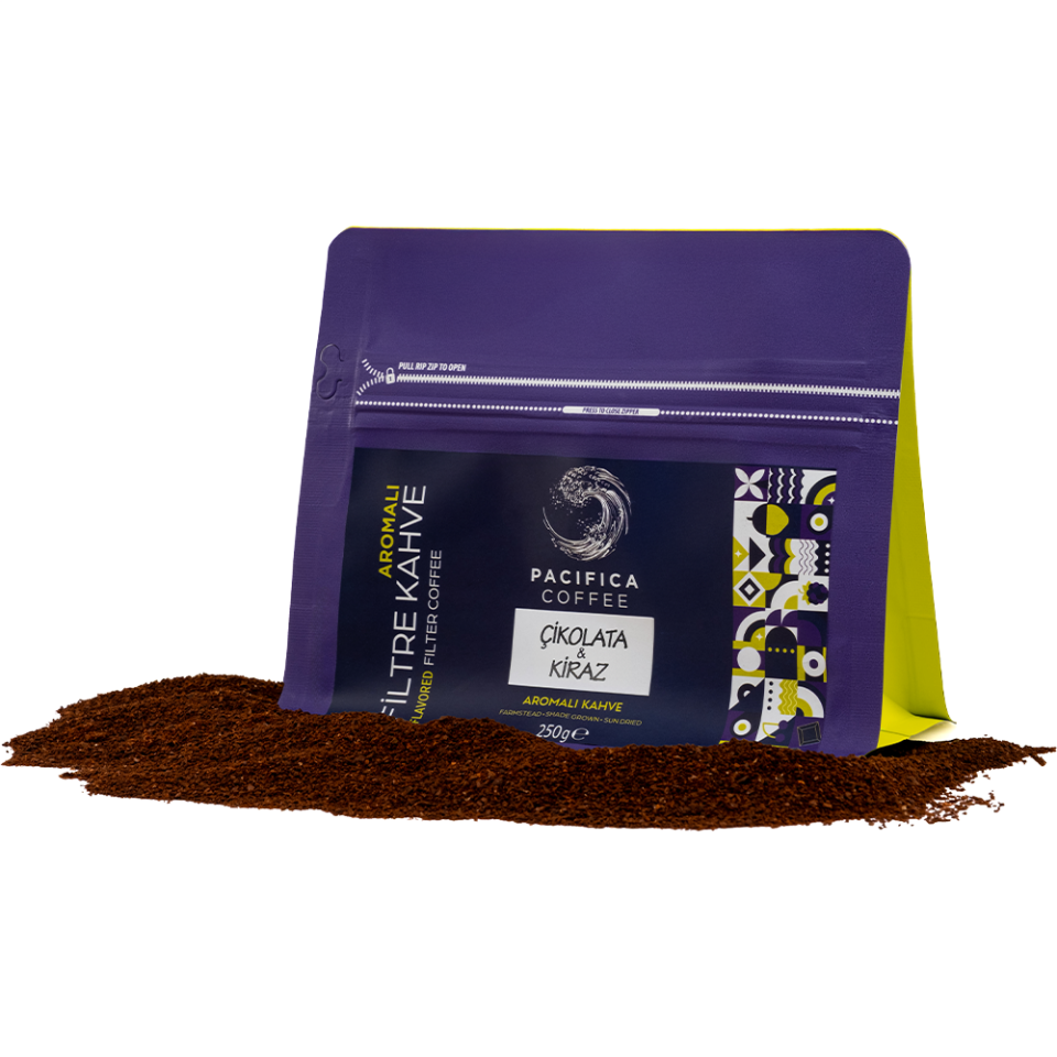 Pacifica Coffee Choco Cherry Aromalı Kahve (250 gr Poşet)