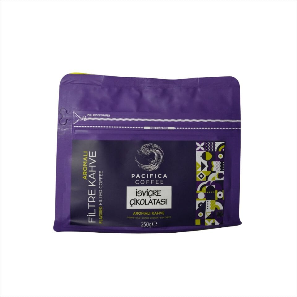 Pacifica Coffee Swiss Chocolate Aromalı Kahve (250 gr Poşet)