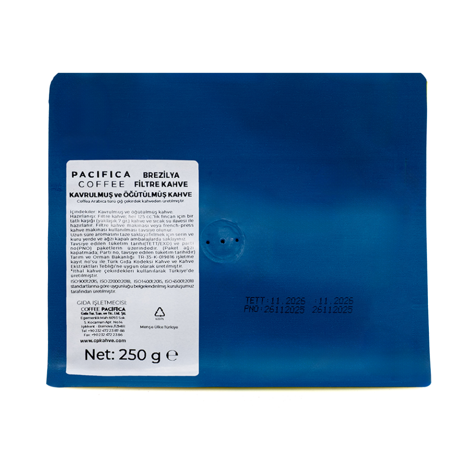 Pacifica Coffee Brazil Single Origin Filtre Kahve (250 gr - Poşet)