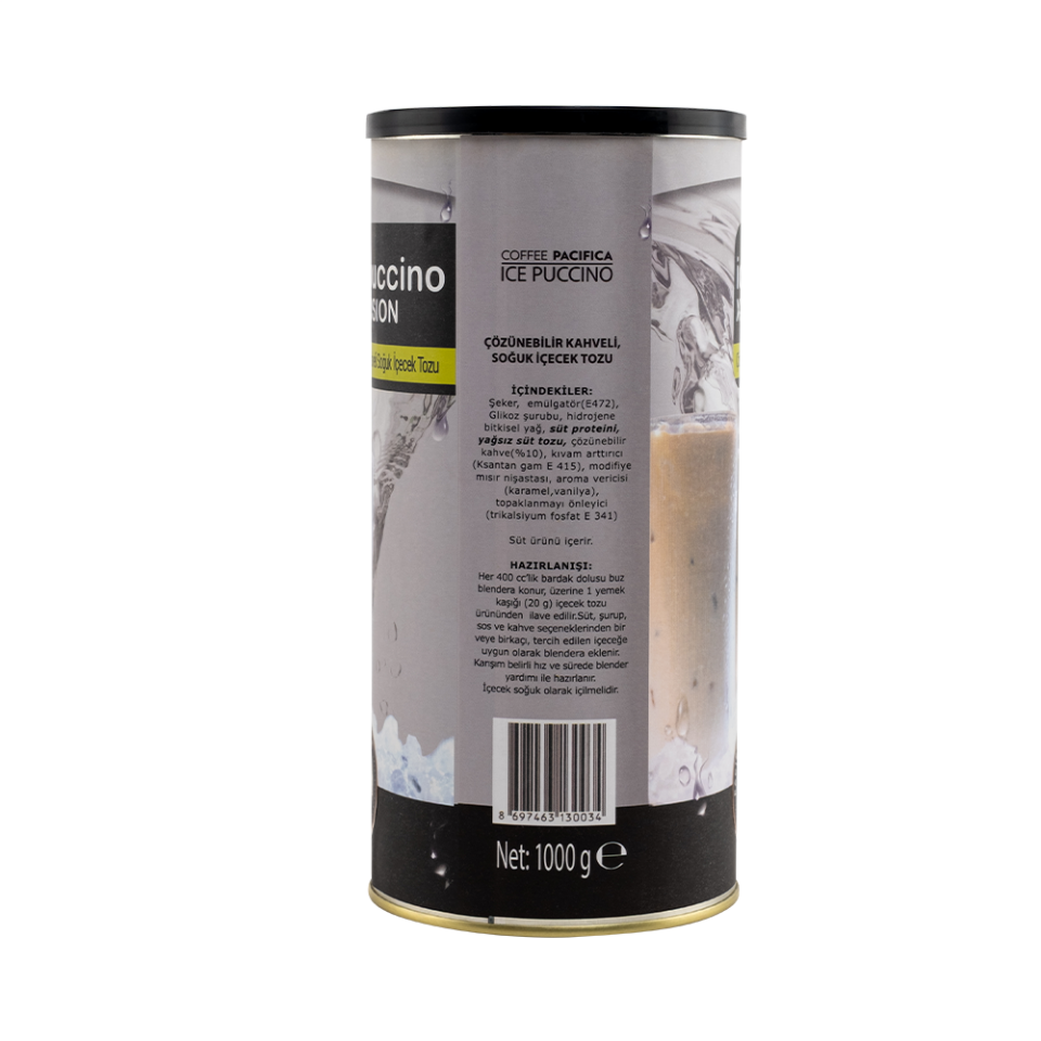 Pacifica Coffee Sade Frappe Tozu (1000 gr Teneke)