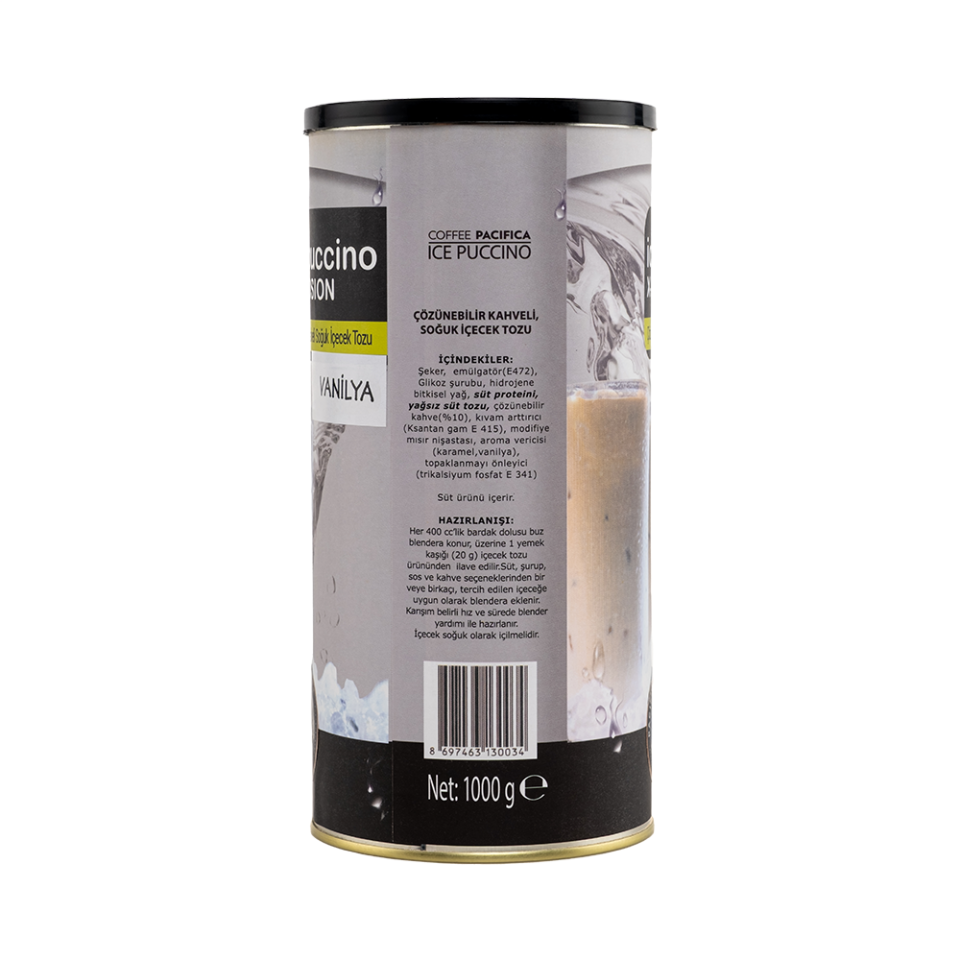 Coffee Pacifica Vanilyalı Frappe Tozu (1000 gr)