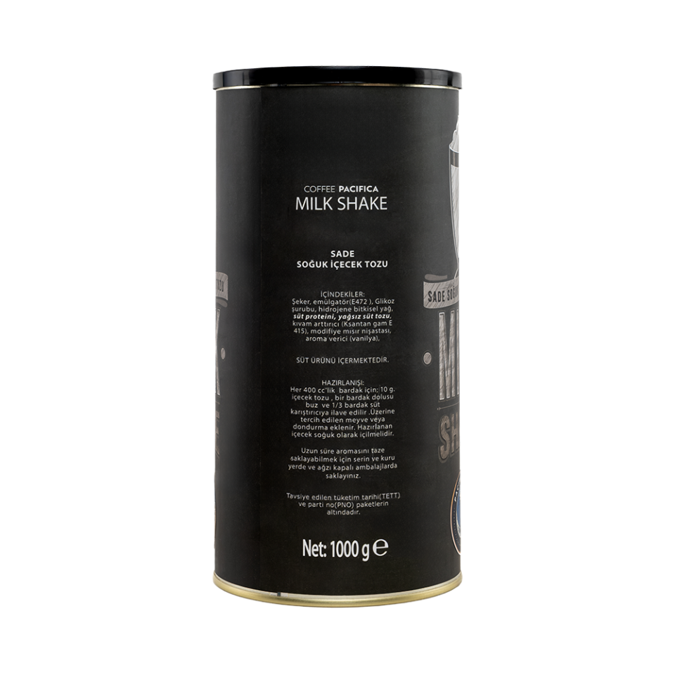 Coffee Pacifica Milk Shake Sade Toz Karışım (1000 gr)