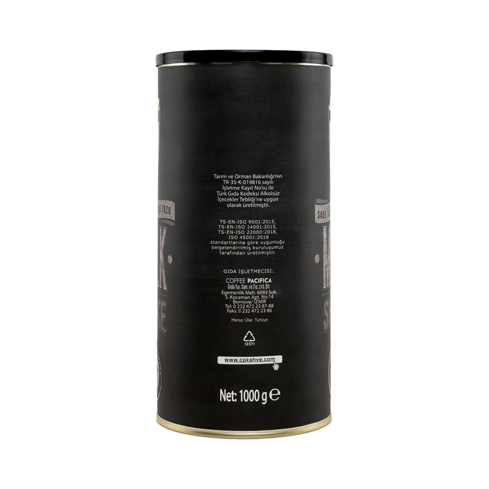 Coffee Pacifica Milk Shake Sade Toz Karışım (1000 gr)