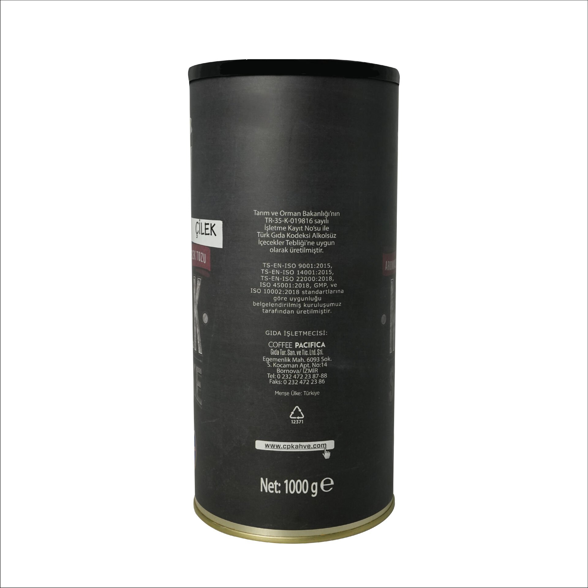 PACIFICA COFFEE MILK SHAKE ÇİKOLATA TNK. 1000 GR