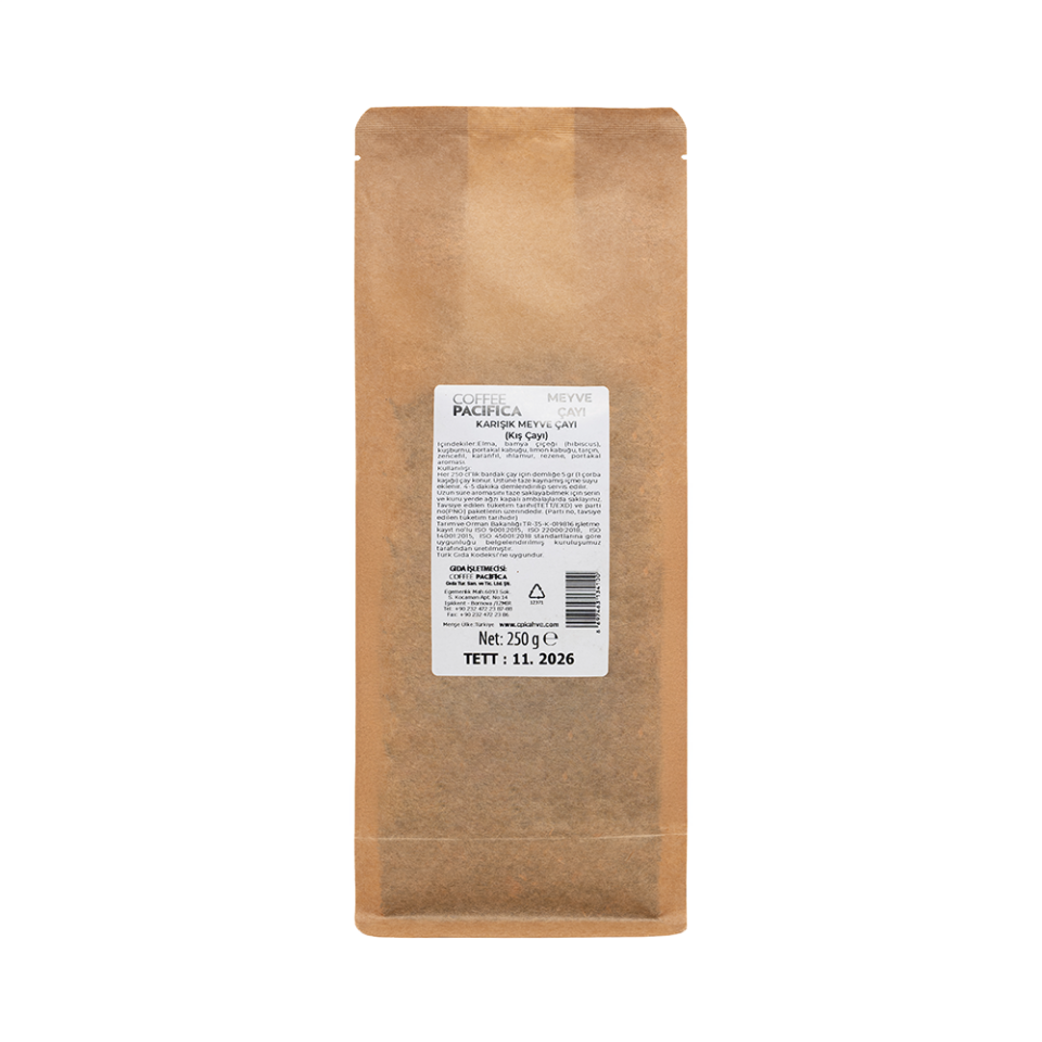 Pacifica Coffee Karışık Meyve Çayı (Kış Çayı) 250 gr Poşet