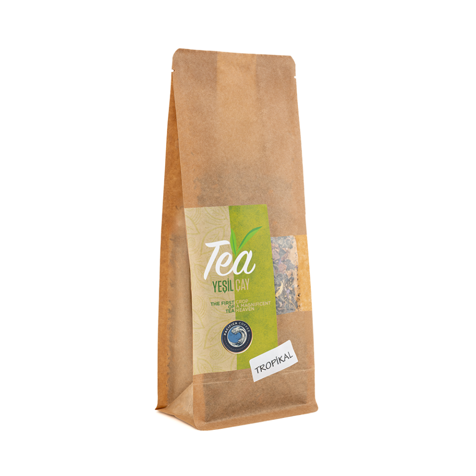 Coffee Pacifica Tropikal Meyve Aromalı Yeşil Çay (250 gr)