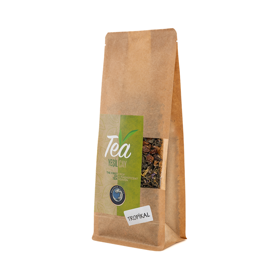 Coffee Pacifica Tropikal Meyve Aromalı Yeşil Çay (250 gr)