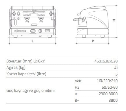 LA SPAZIALE ESP.MAKİNESİ S5 EK 1 GRP.