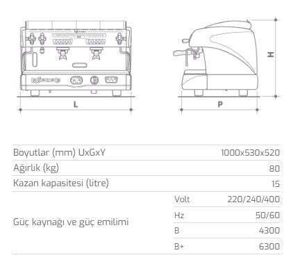 LA SPAZIALE ESP.MAKİNESİ S5 EK 3 GRP