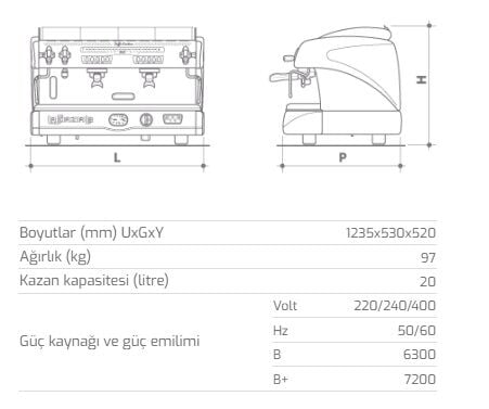 LA SPAZIALE ESP.MAKİNESİ S5 EK 4 GRP.