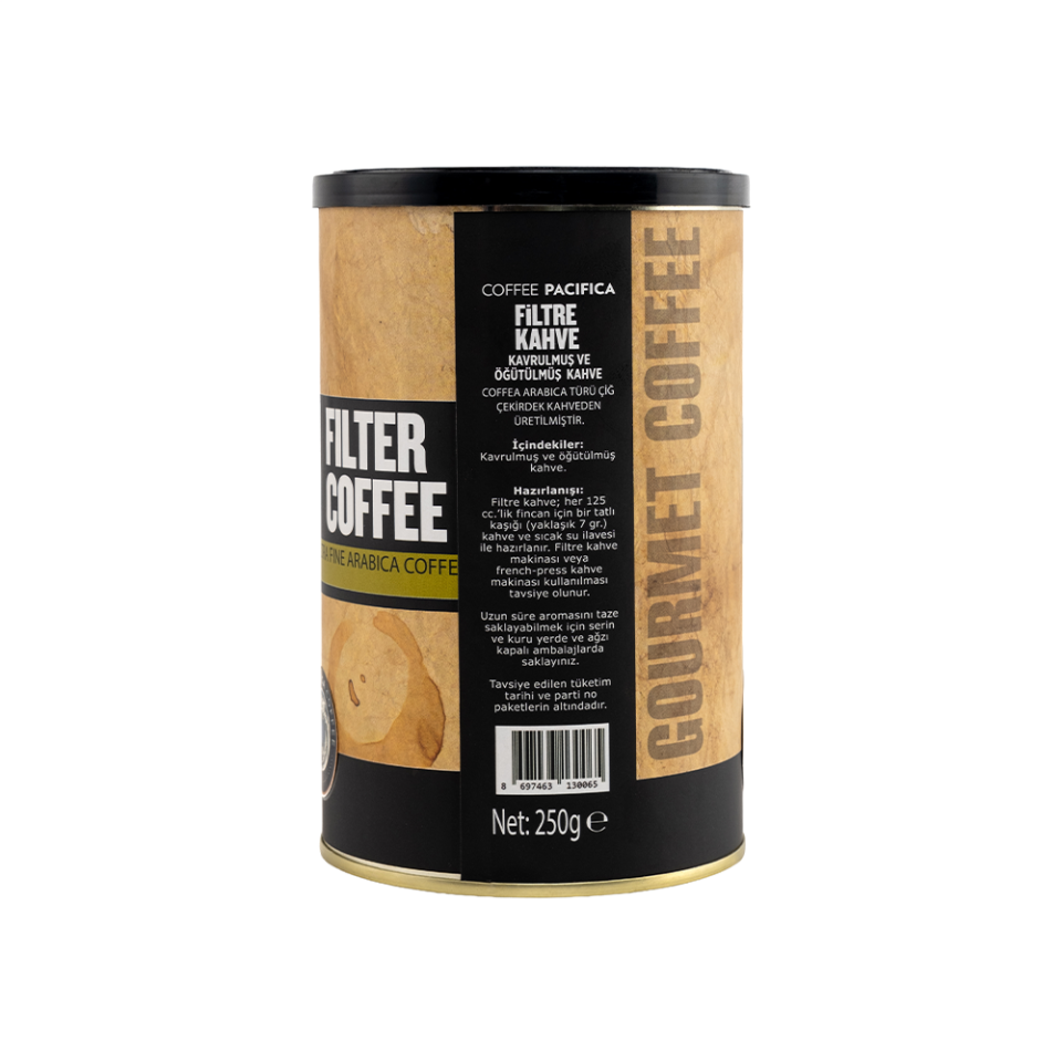Coffee Pacifica Öğütülmüş Filtre Kahve (250 gr Teneke)