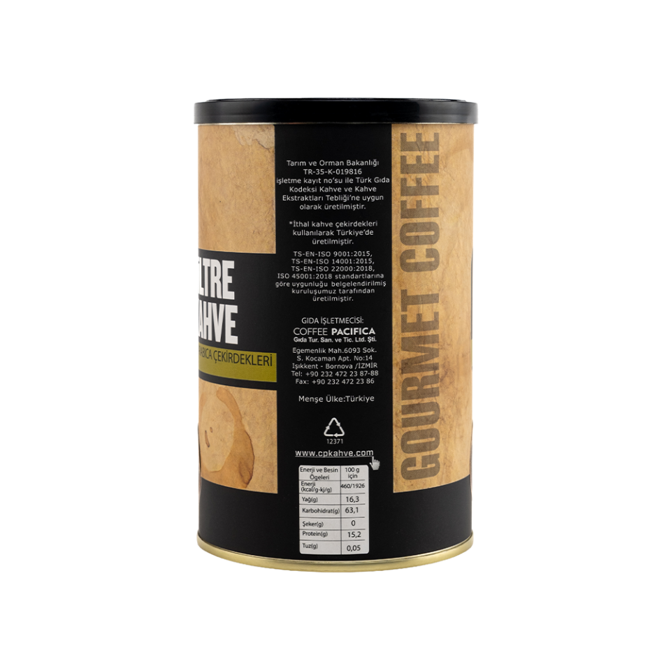 Coffee Pacifica Öğütülmüş Filtre Kahve (250 gr Teneke)